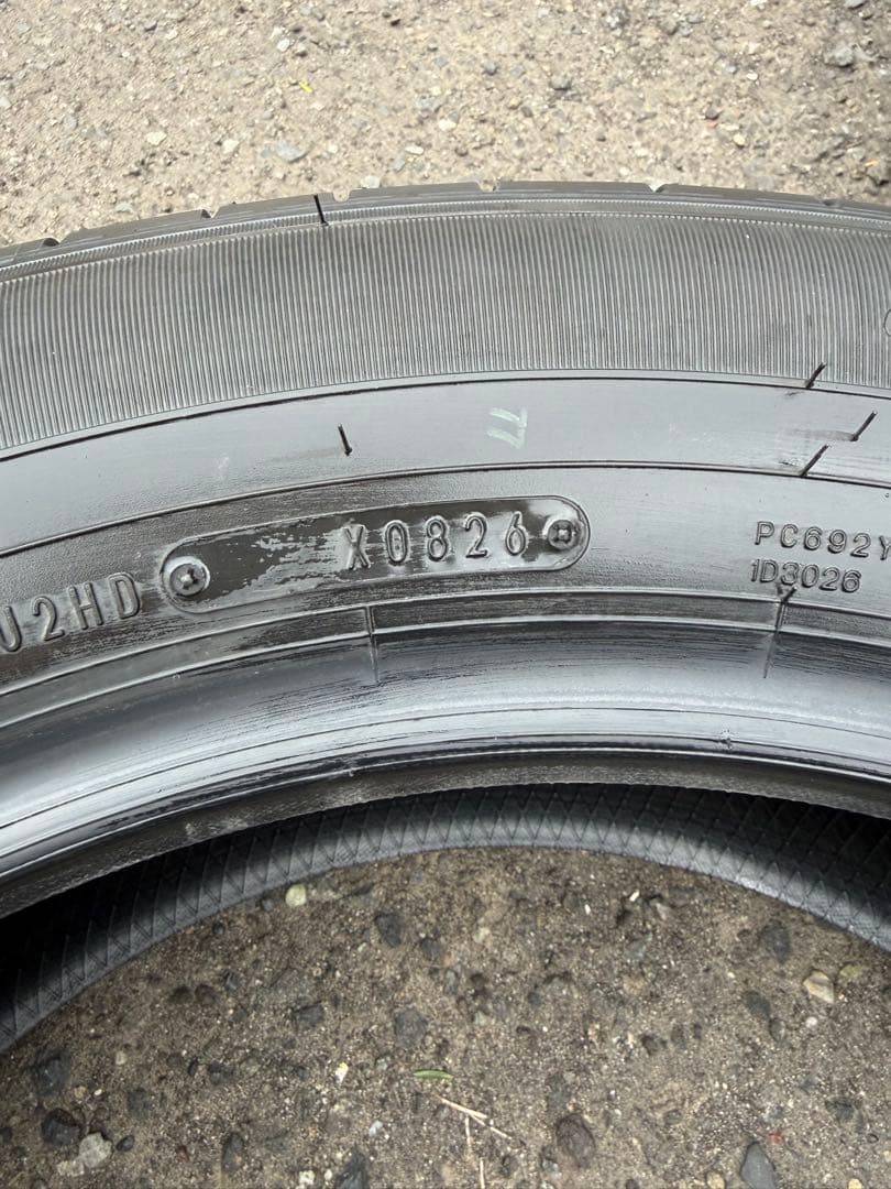 送料込み 26年製 ハリアー新車外 ダンロップ　 225/60R18 4本セット