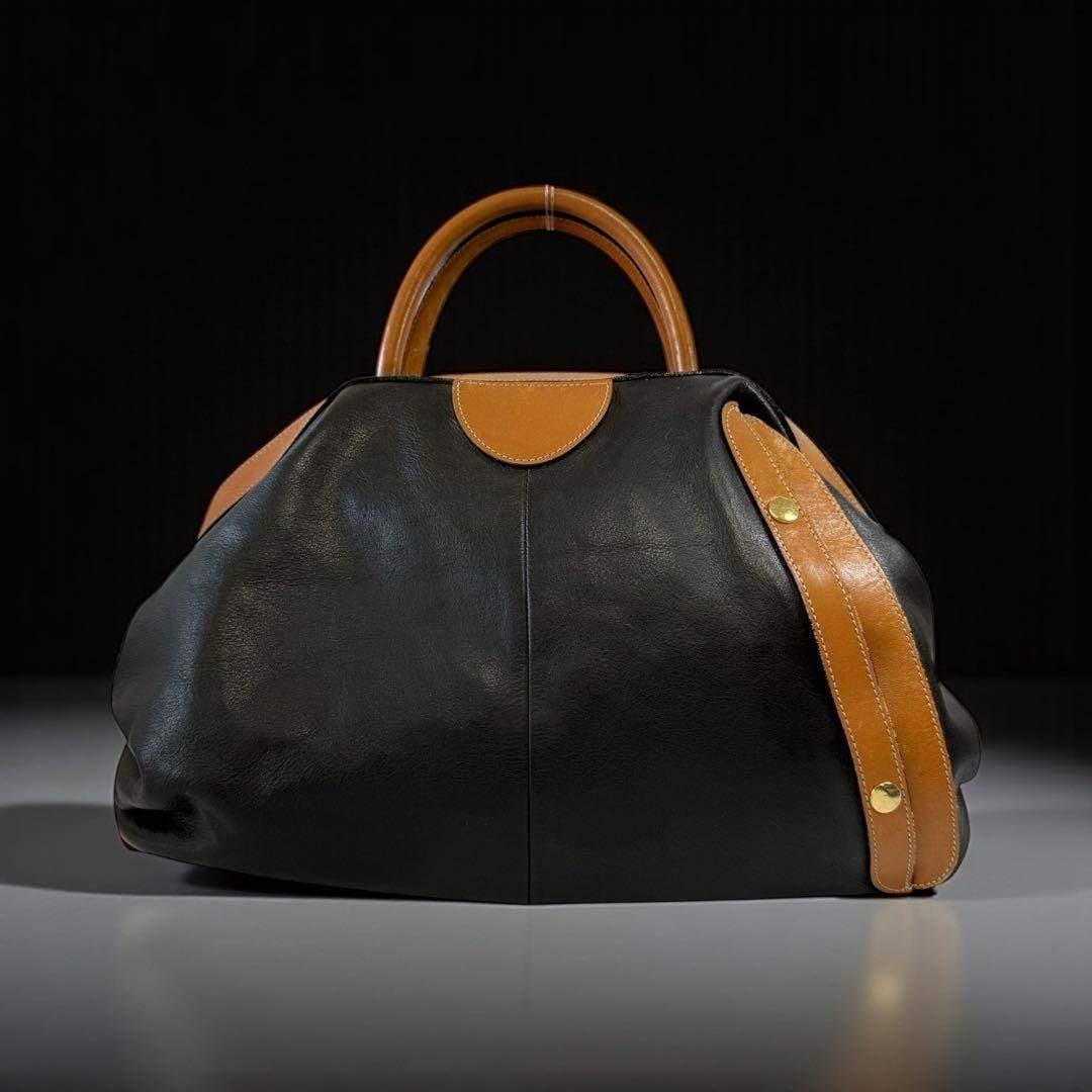 バッグ archive WAKO boston bag leather A4 black