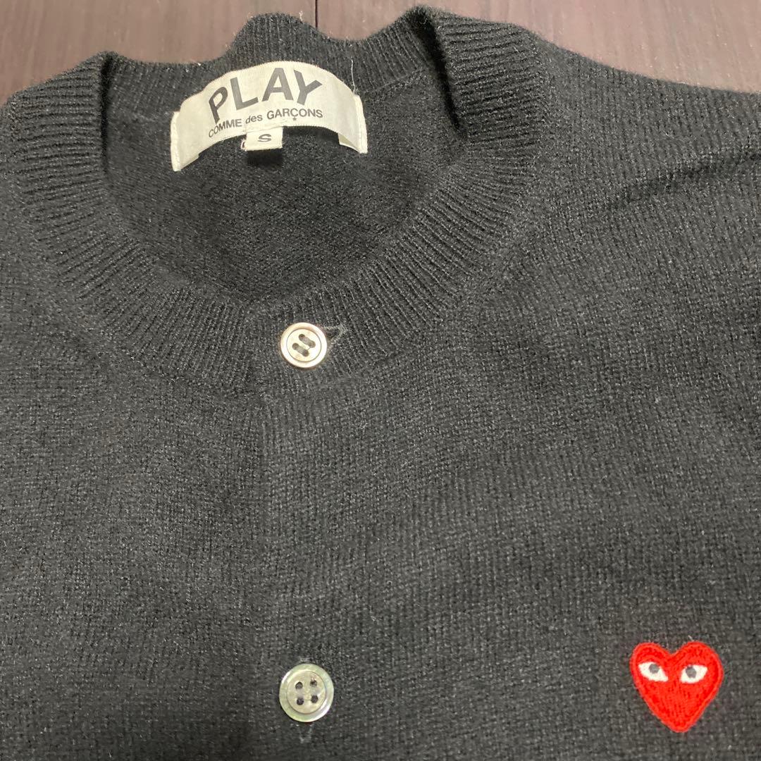 PLAY Comme des Garçons ブラックカーディガン