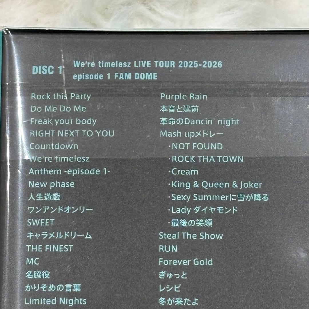 未開封 初回限定 timelesz FAM DOME Blu-ray 3枚組
