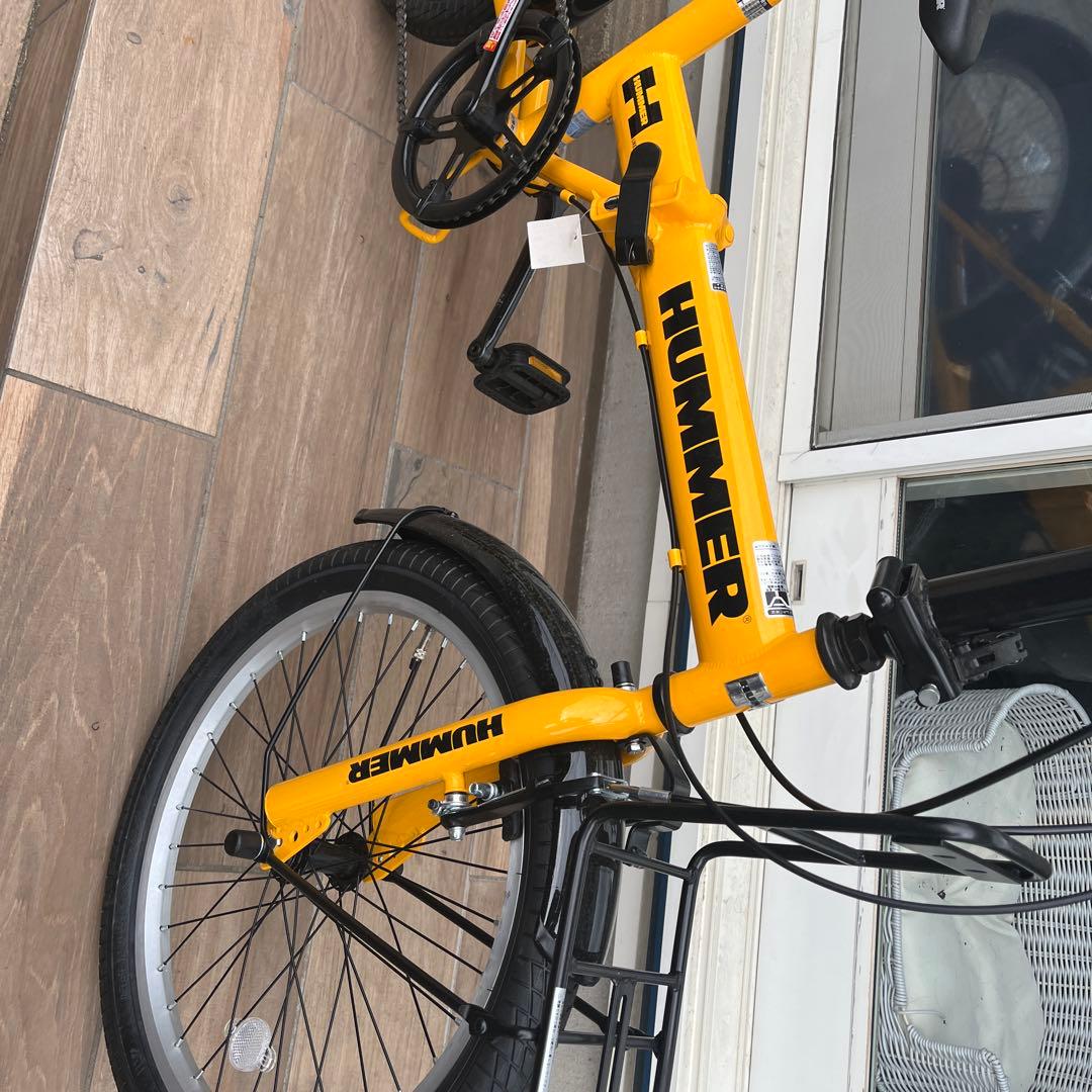 HUMMER 折りたたみ自転車 黄色