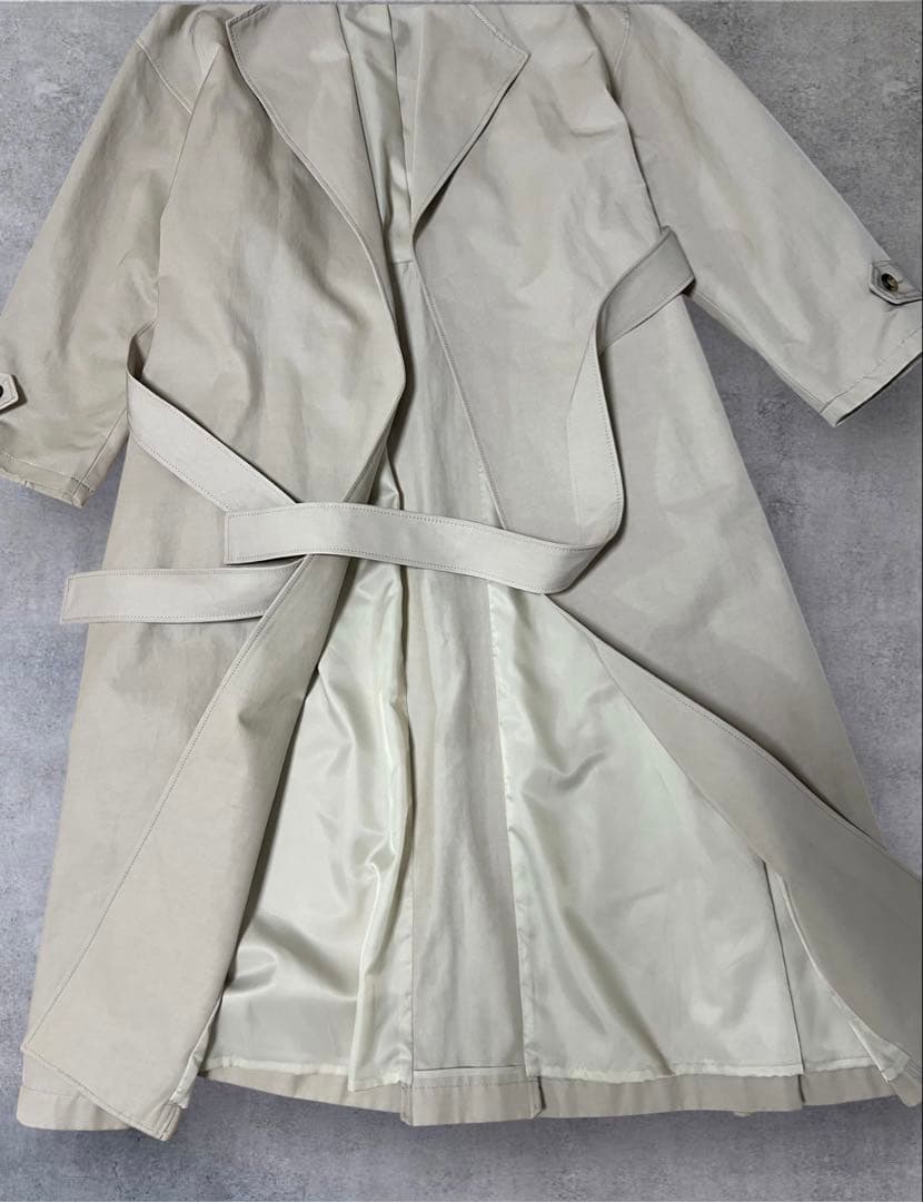 新品✨Spick and Span　C/Cuノーカラートレンチコート 完売品
