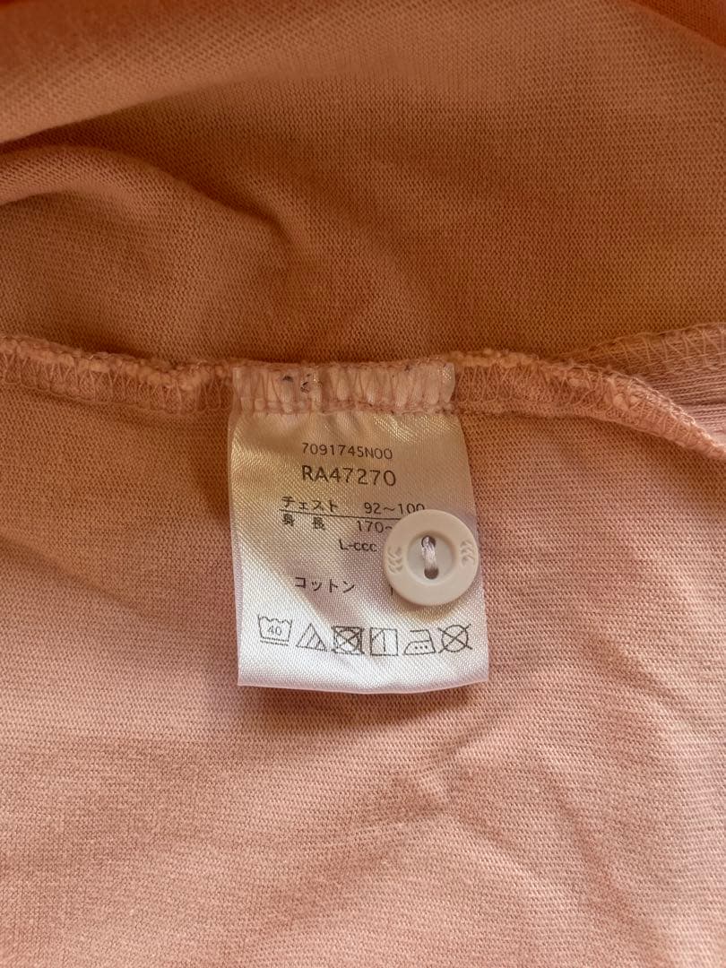 【美品】Canterbury 長袖ラガーシャツ L ピンク
