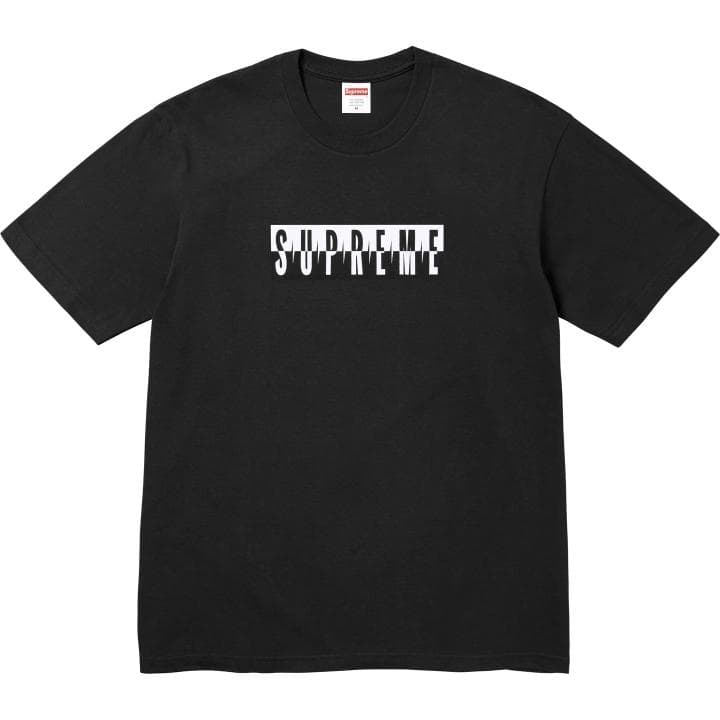 Supreme Split Tee Black Lサイズ 25FW