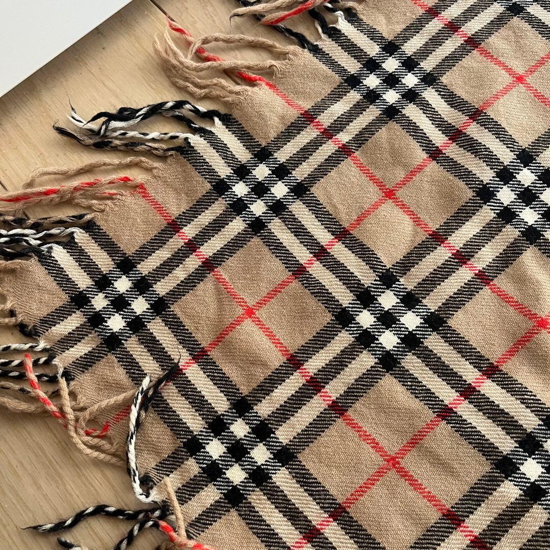 BURBERRY バーバリーズ チェック ウール ストール 膝掛け