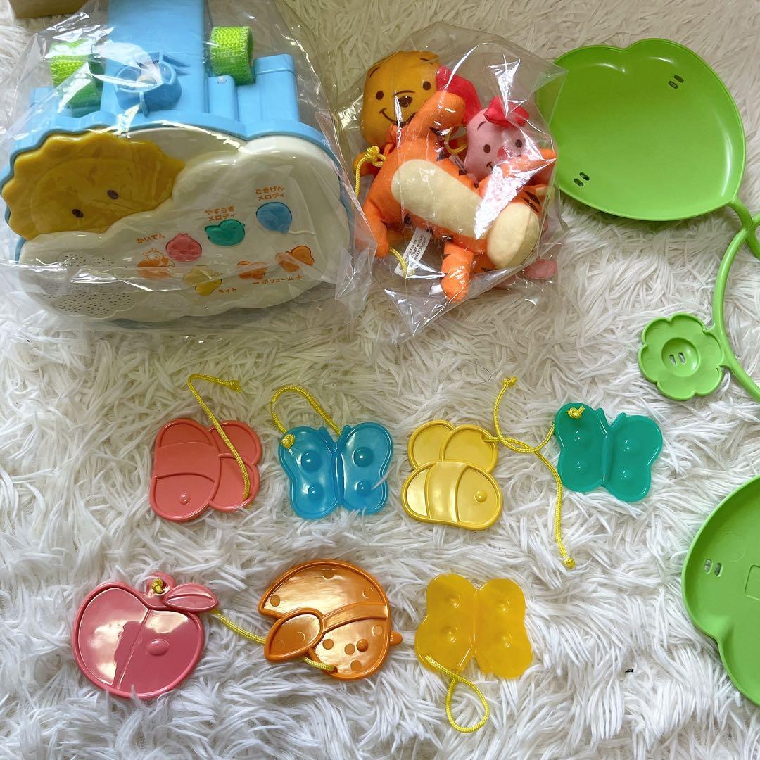 【美品】くまのプーさん えらべる回転6WAYジムにへんしんメリー