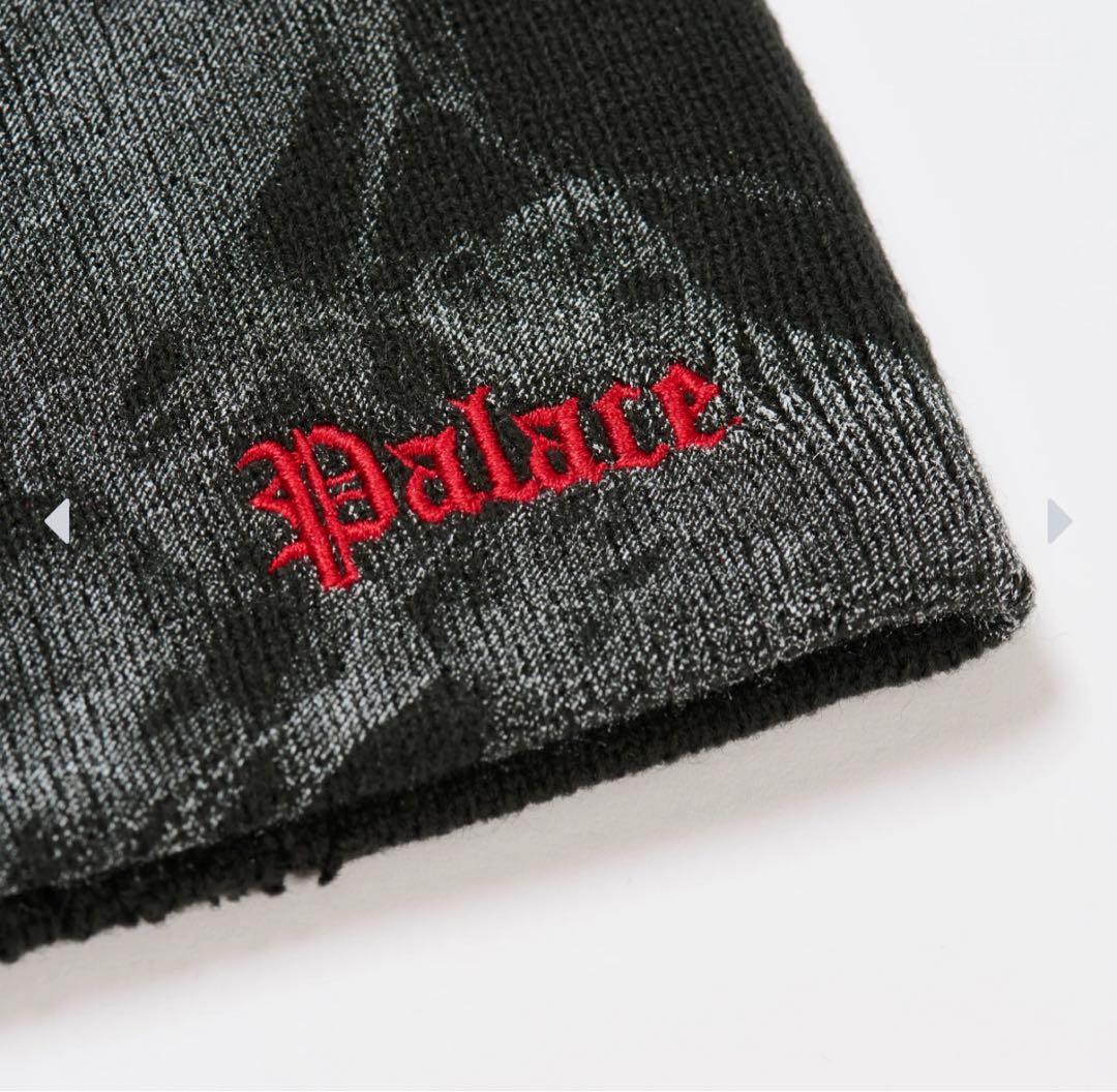 帽子 PALACE SMOKED NEIN CUFF BEANIE BLACK