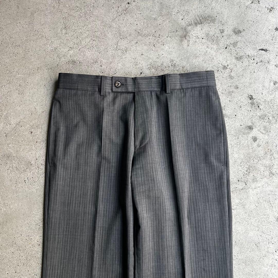 HUGO BOSS グレー ストライプ セットアップ 古着 成人式
