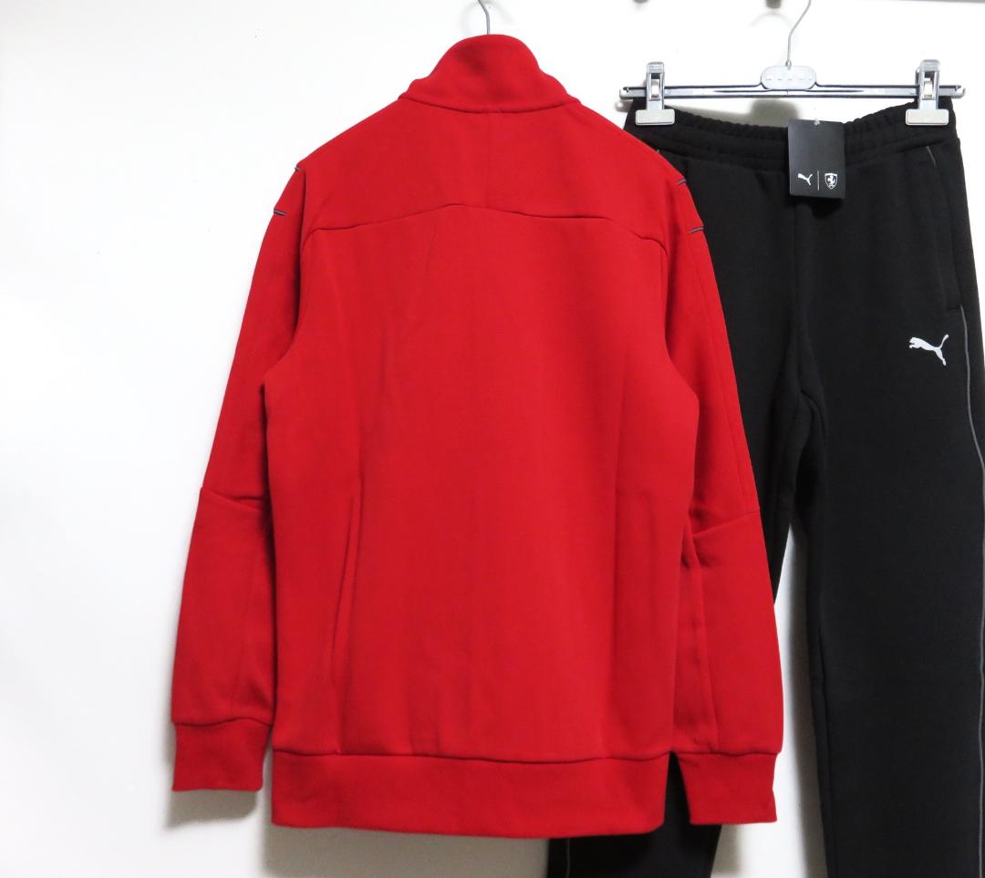 新品 PUMA × Ferrari ジャージ セットアップ S ブラック レッド