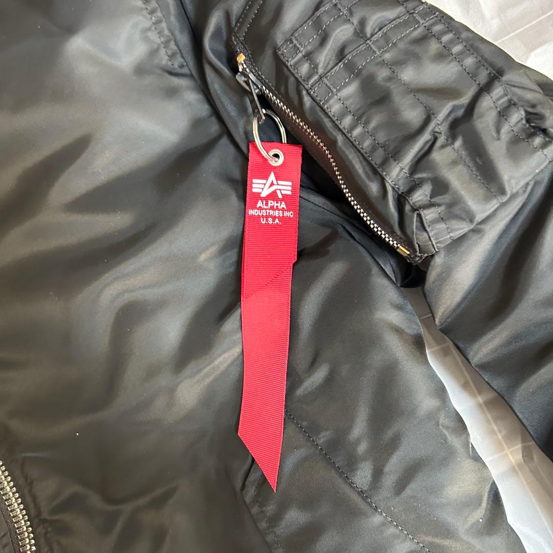 【美品】ALPHA INDUSTRIES MA-1 フライトジャケット BK M