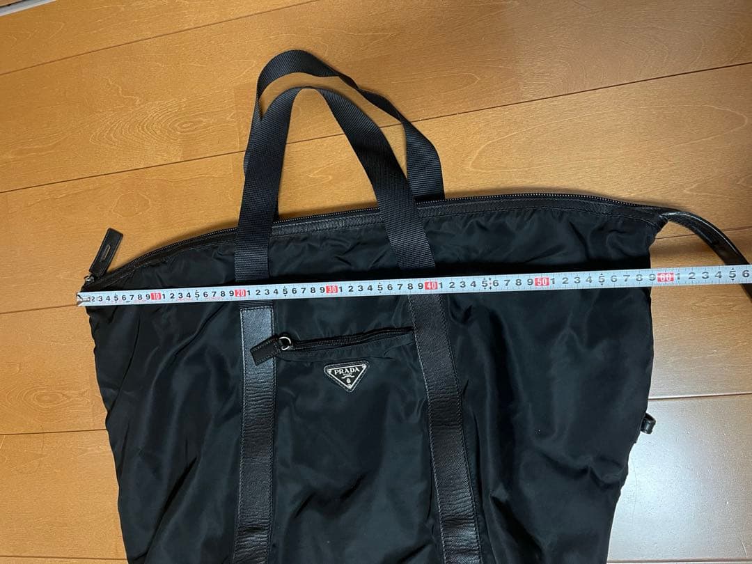PRADA ブラック ボストンバッグ　南京錠　カード　保存袋　プラダ