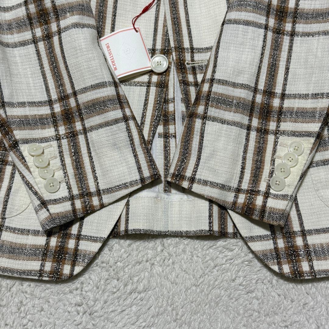 新品タグ付 TAGLIATORE リネンテーラードジャケット 50 XL 春夏