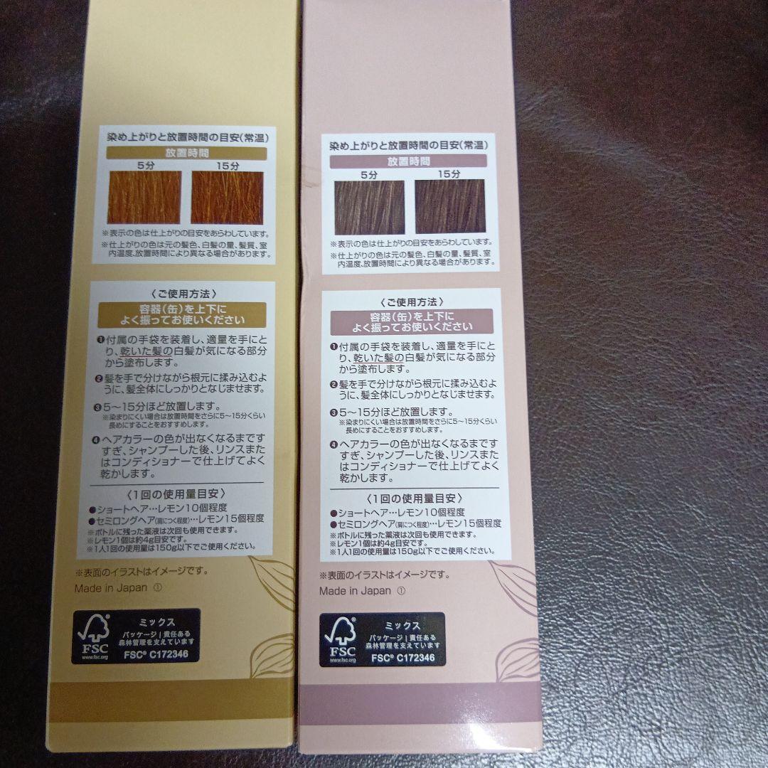 ヘアボーテ エクラ ボタニカル エアカラーフォーム　ダーク&ライトブラウン
