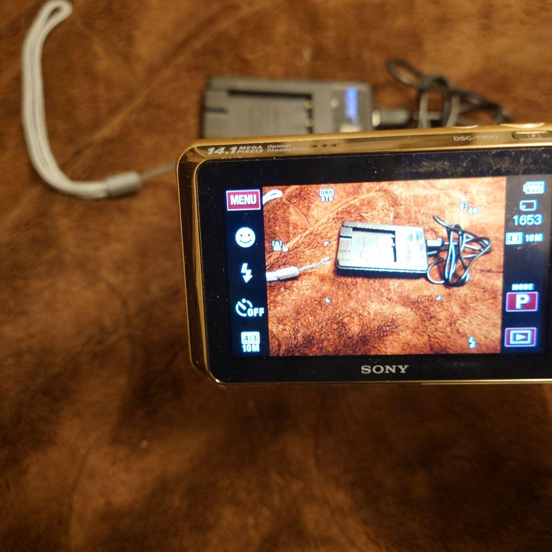 Cyber-shot DSC-T99Dゴールド、電池充電器メモリ8GB等セット