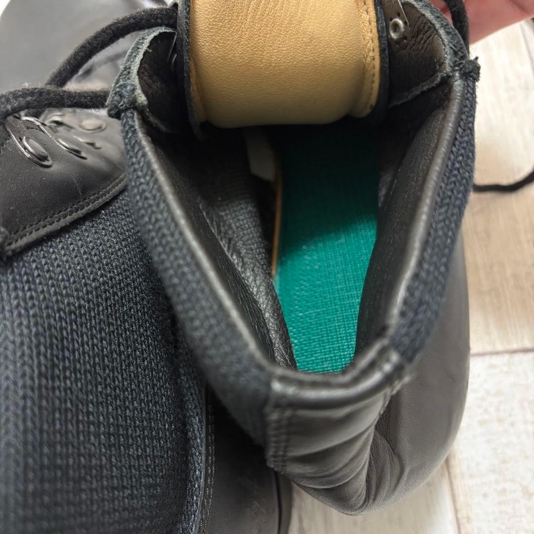 ドイツ海軍 黒皮 デッキシューズ 27cm