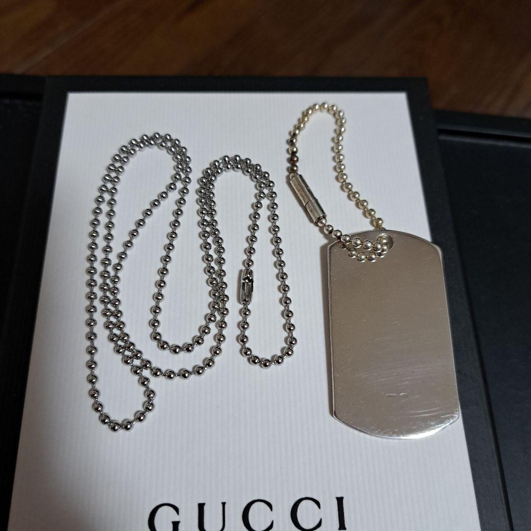【シングルママ】正規品GUCCIドッグタグ 925　キーホルダー2Way