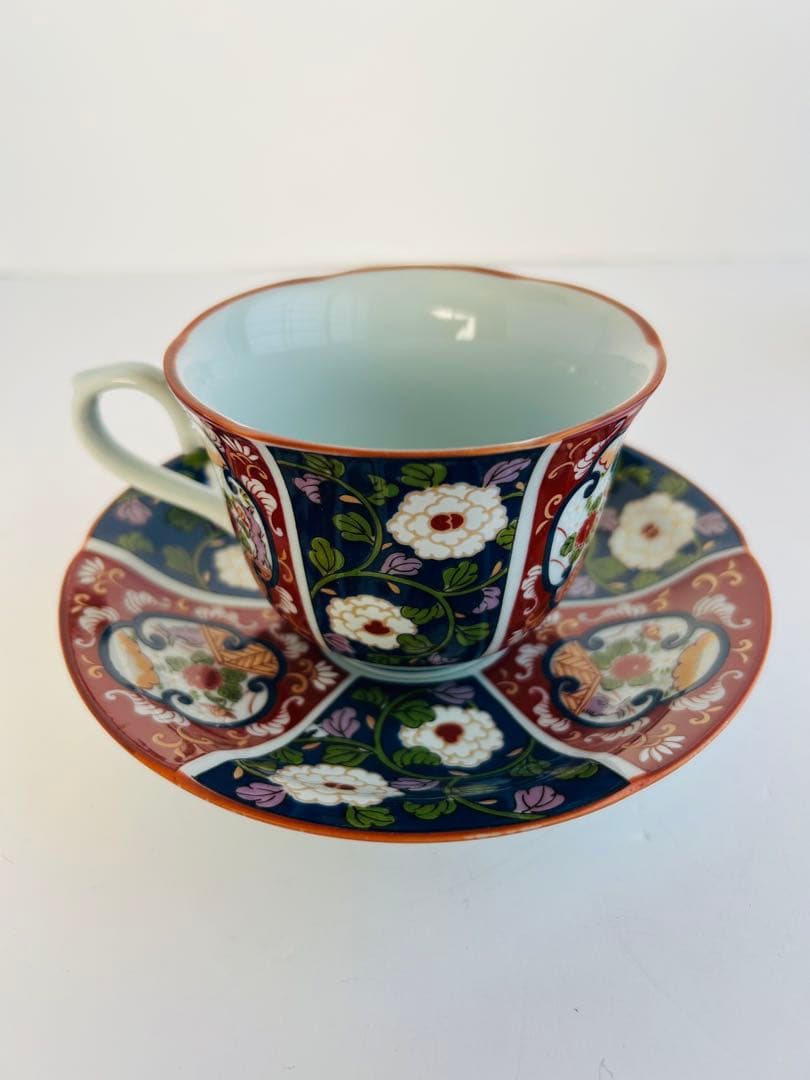 【新品】 有田焼 古伊万里 清秀 珈琲揃 カップ＆ソーサー 5客セット 桐箱入