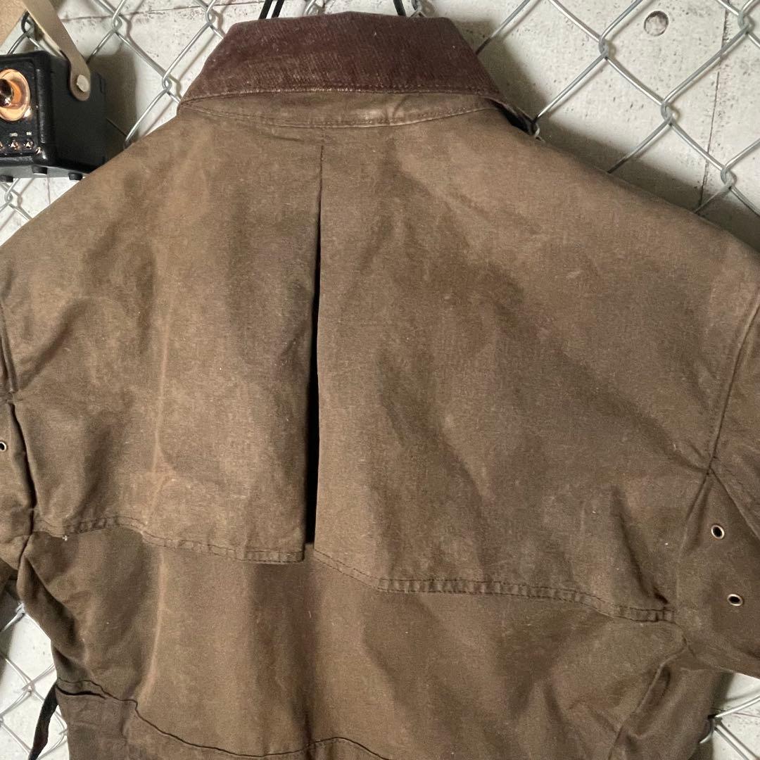 オーストラリア製 WHILLAS & GUNN オイルドジャケット 茶 M程
