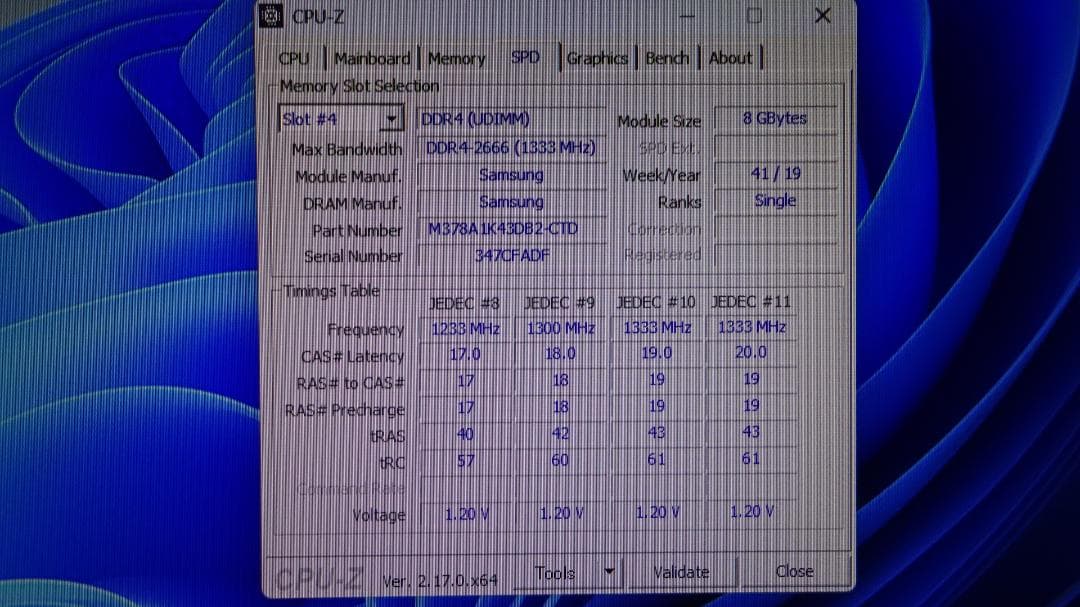 SAMSUNG DDR4-2666 8GB×2枚（16GB）