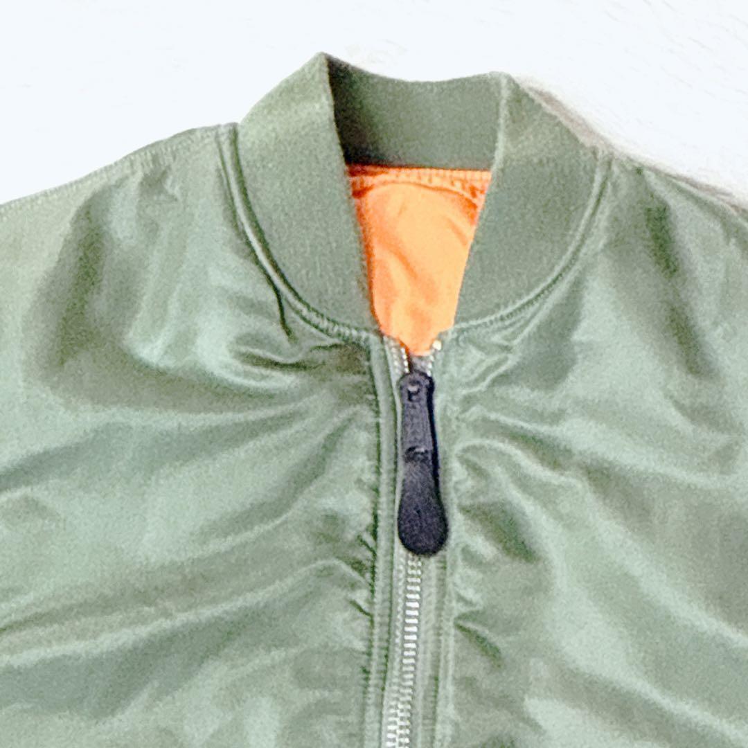 ✨美品✨ アルファ MA-1 フライトジャケット 緑 XL y2k 短丈