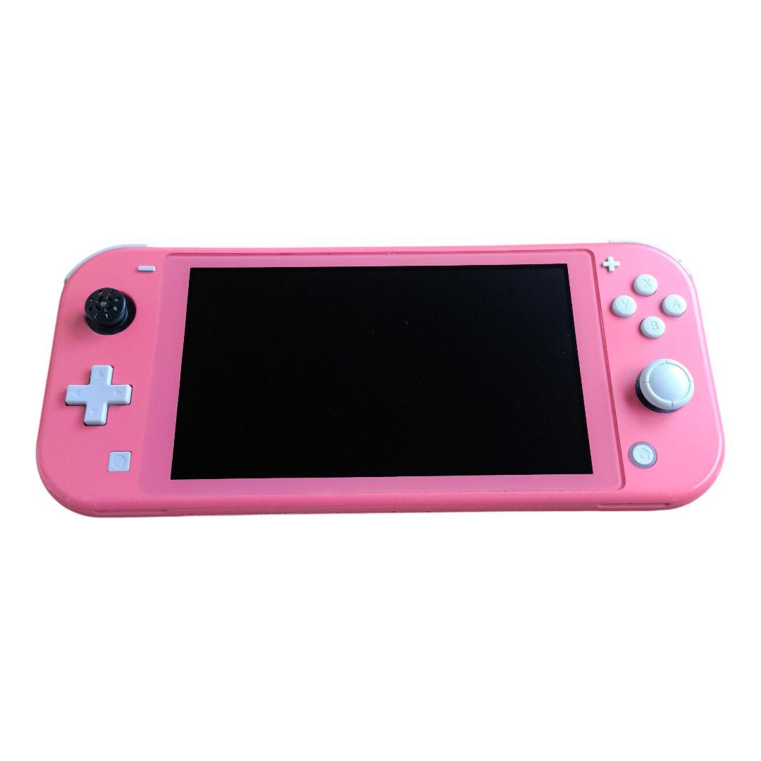 【ジャンク品】 Switch Lite コーラルピンク ブルースクリーン