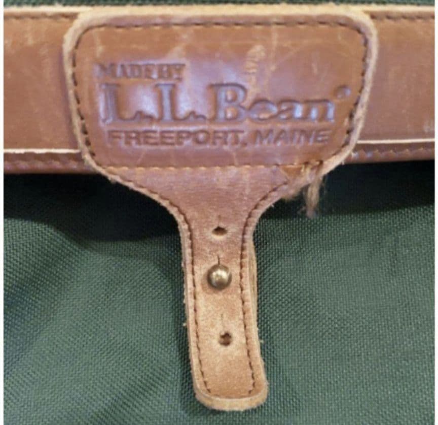 LLBean　ボストンバック　キャンバス　グリーン　ビンテージ　希少
