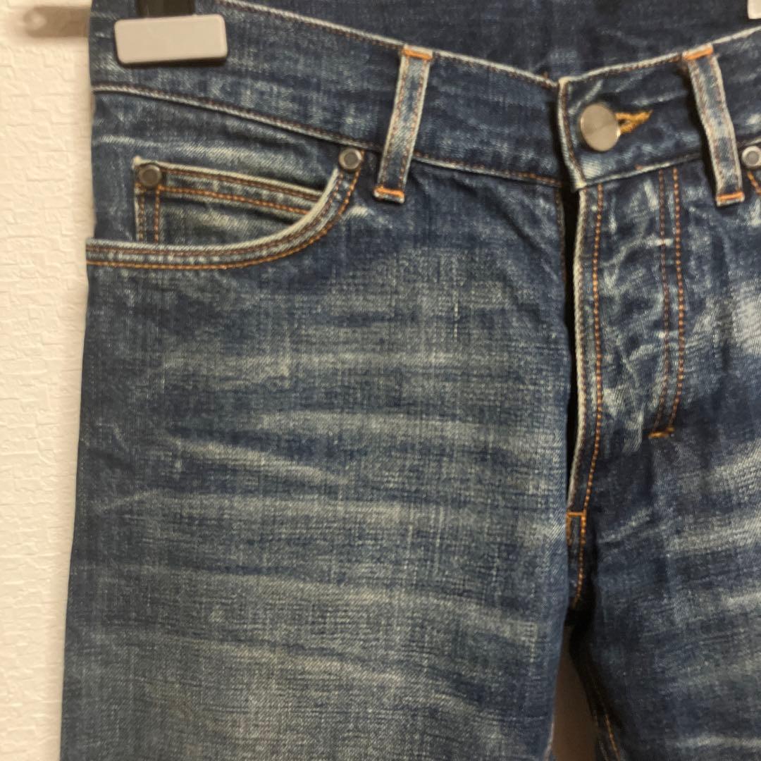 YSL☆イヴサンローラン☆レディースストレートデニム ダークブルーイタリー製44
