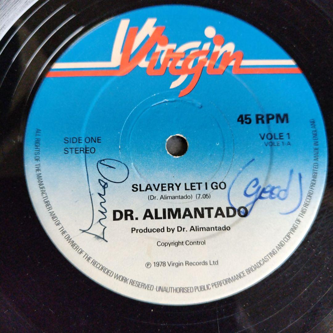 UKオリジナル盤Dr. Alimantado Slavery Let I Go