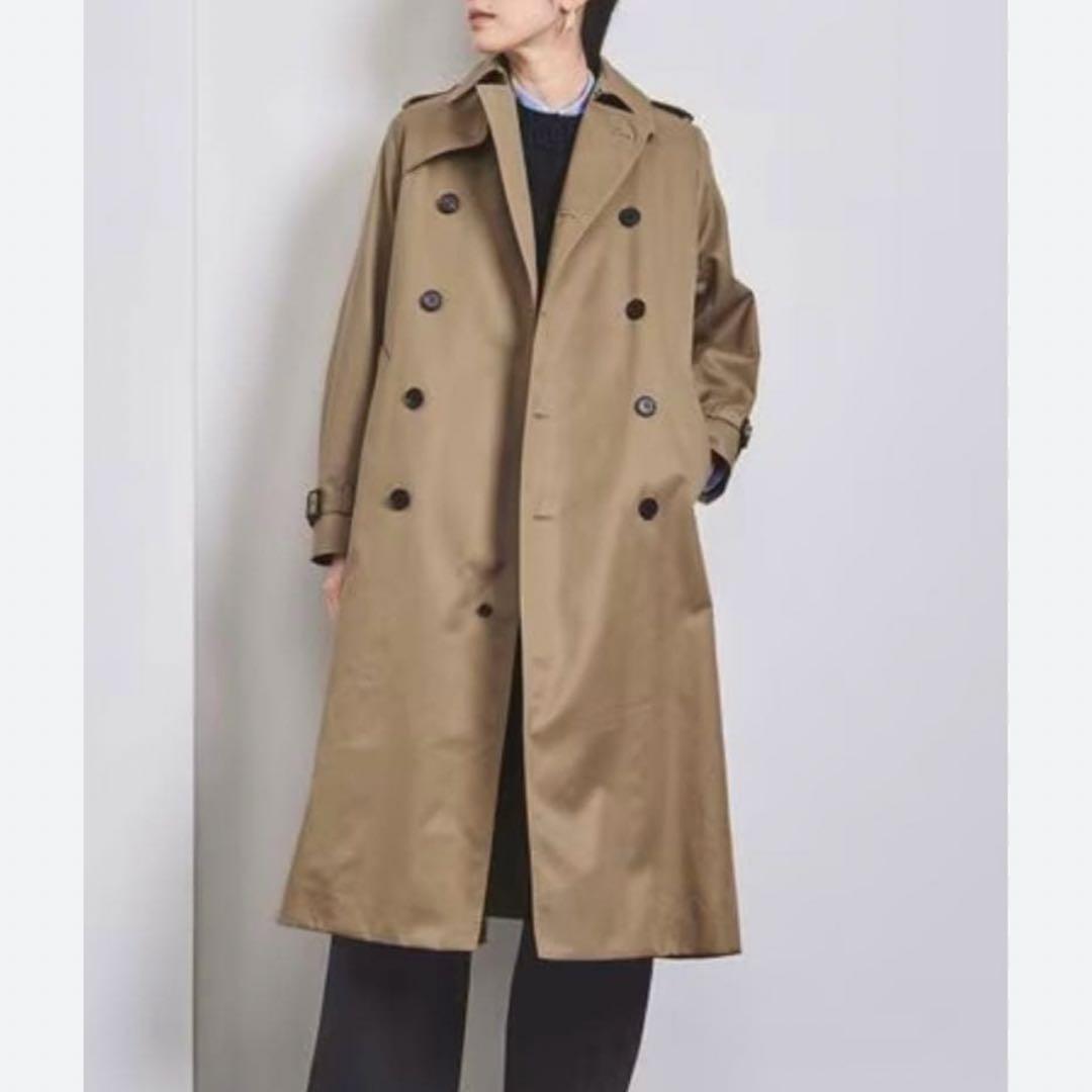 新品タグ付✨HYKE トレンチコート ライナー　タイトフィット ベージュ S