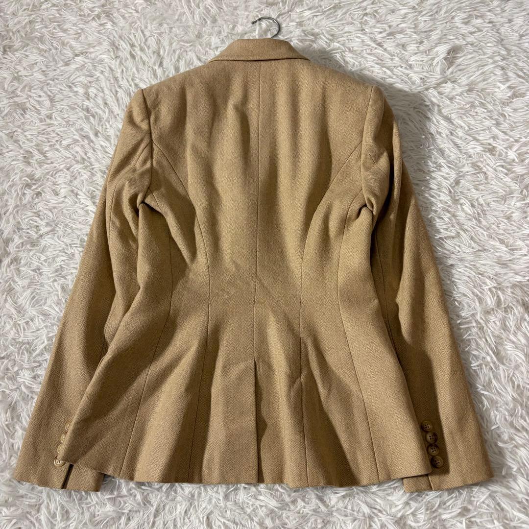 極美品 ラルフローレン テーラードジャケット カシミヤ アンゴラ ヘリンボーン