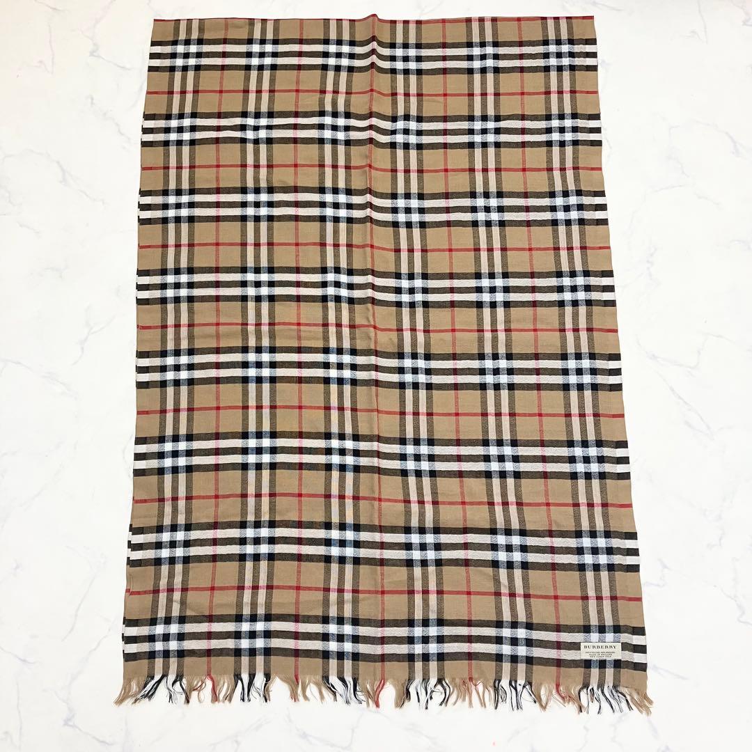 BURBERRY✨バーバリー 大判ストール　ノバチェック　マフラー