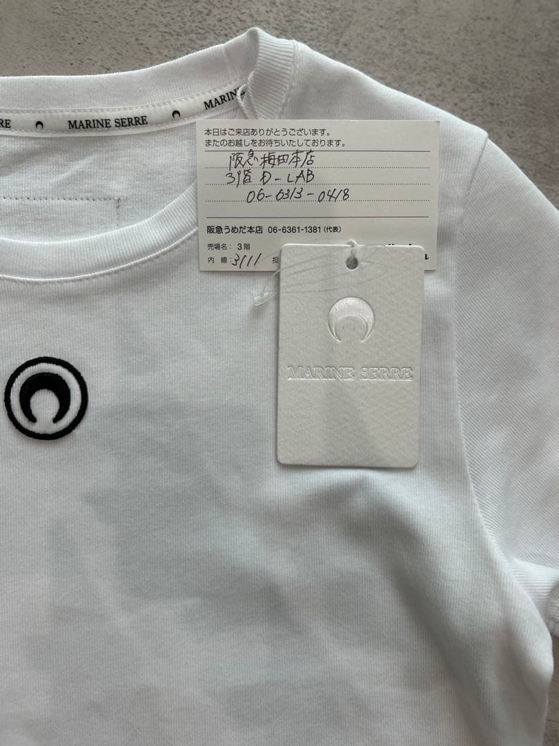 MARINE SERRE ホワイト Tシャツ Mサイズ