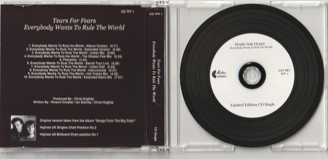 Tears For Fears　ルール・ザ・ワールド　貴重リミックスCD