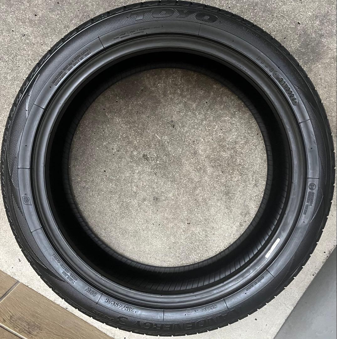 うっすらイボ　9.9分山　トーヨー　ナノエナジー　215/45R18 24年製