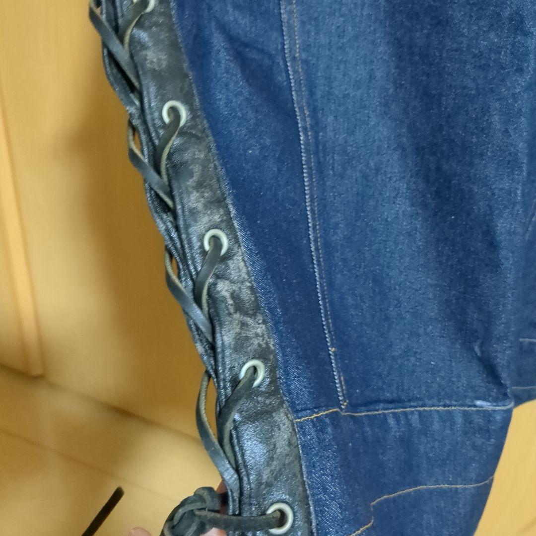 KADOYAバイカーデニムベストLL
