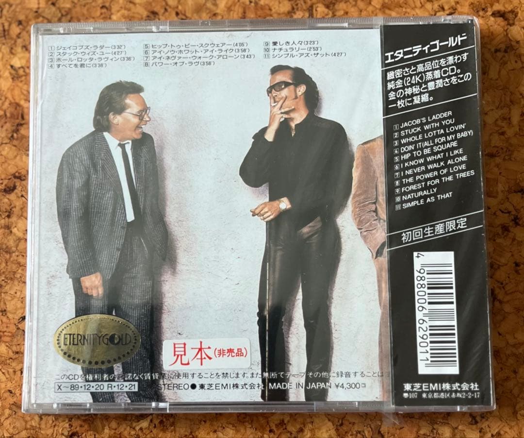 未開封「FORE! ヒューイ・ルイス・アンド・ザ・ニュース」純金蒸着CD