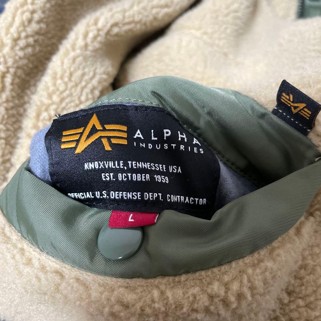 超美品　ALPHA L-2B シェルパ フリース ルーズ フライトジャケット
