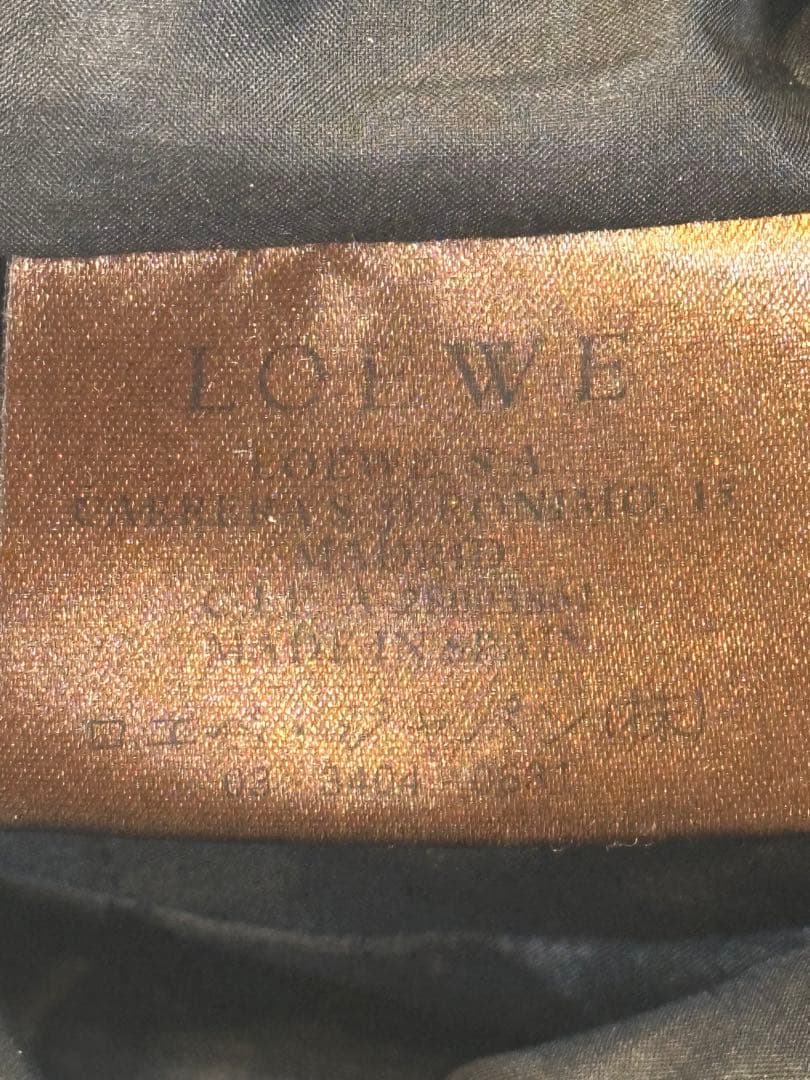 LOEWE　ロエベ　レザー　ワンピース　ロエベジャパン　スペイン製　Aライン