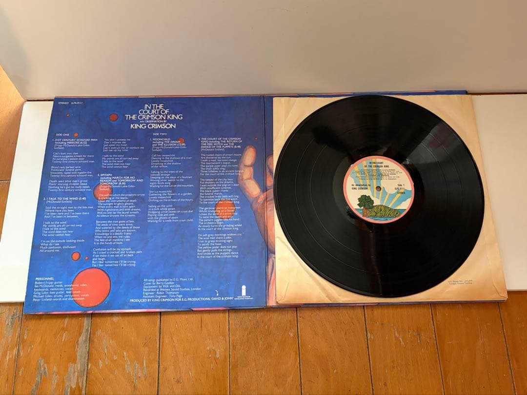 King Crimson ILPS9111 LP レコード UK盤