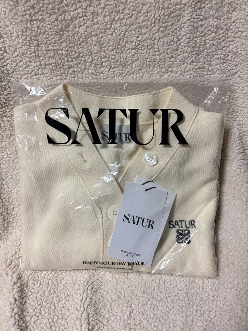 SATUR カーディガン クリーム Mサイズ