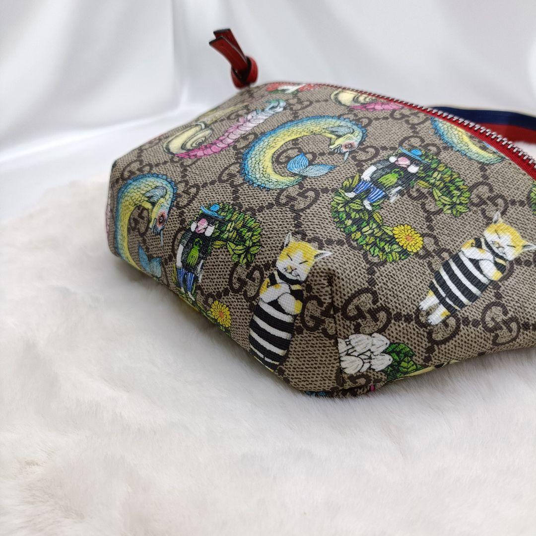 美品 GUCCI グッチ ウエストバッグ ヒグチユウコ GGスプリーム