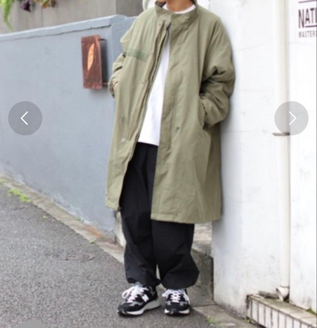 オリーブグリーン モッズコート