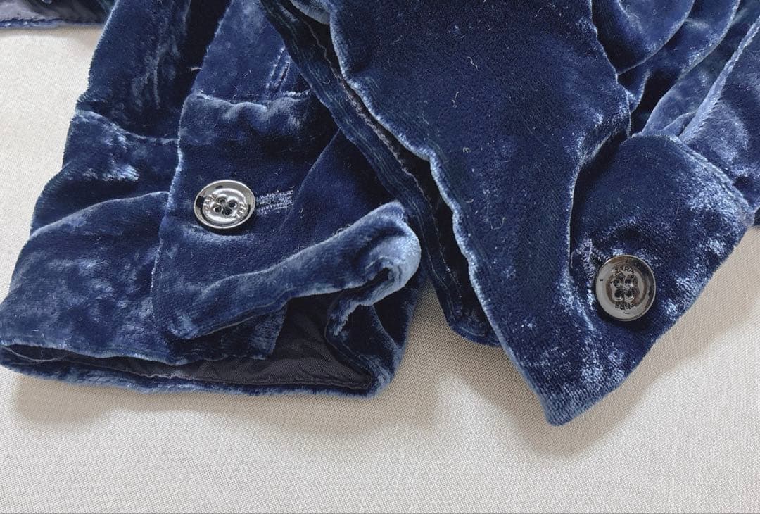早い者勝ち　ZARA STUDIO ベルベット セットアップ 上下 シルク M