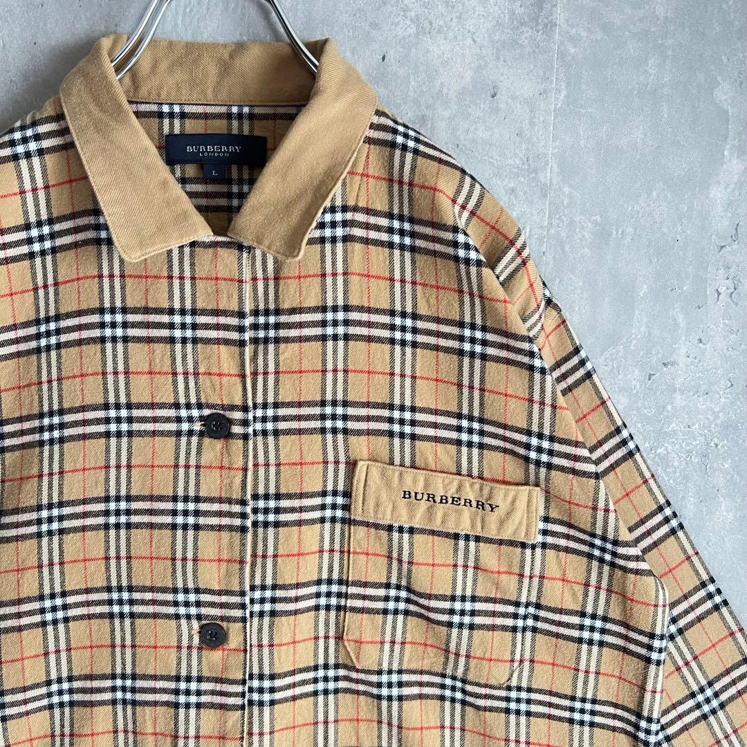 BURBERRY LONDON　ネルシャツタイプ　ノバチェック　セットアップ　L