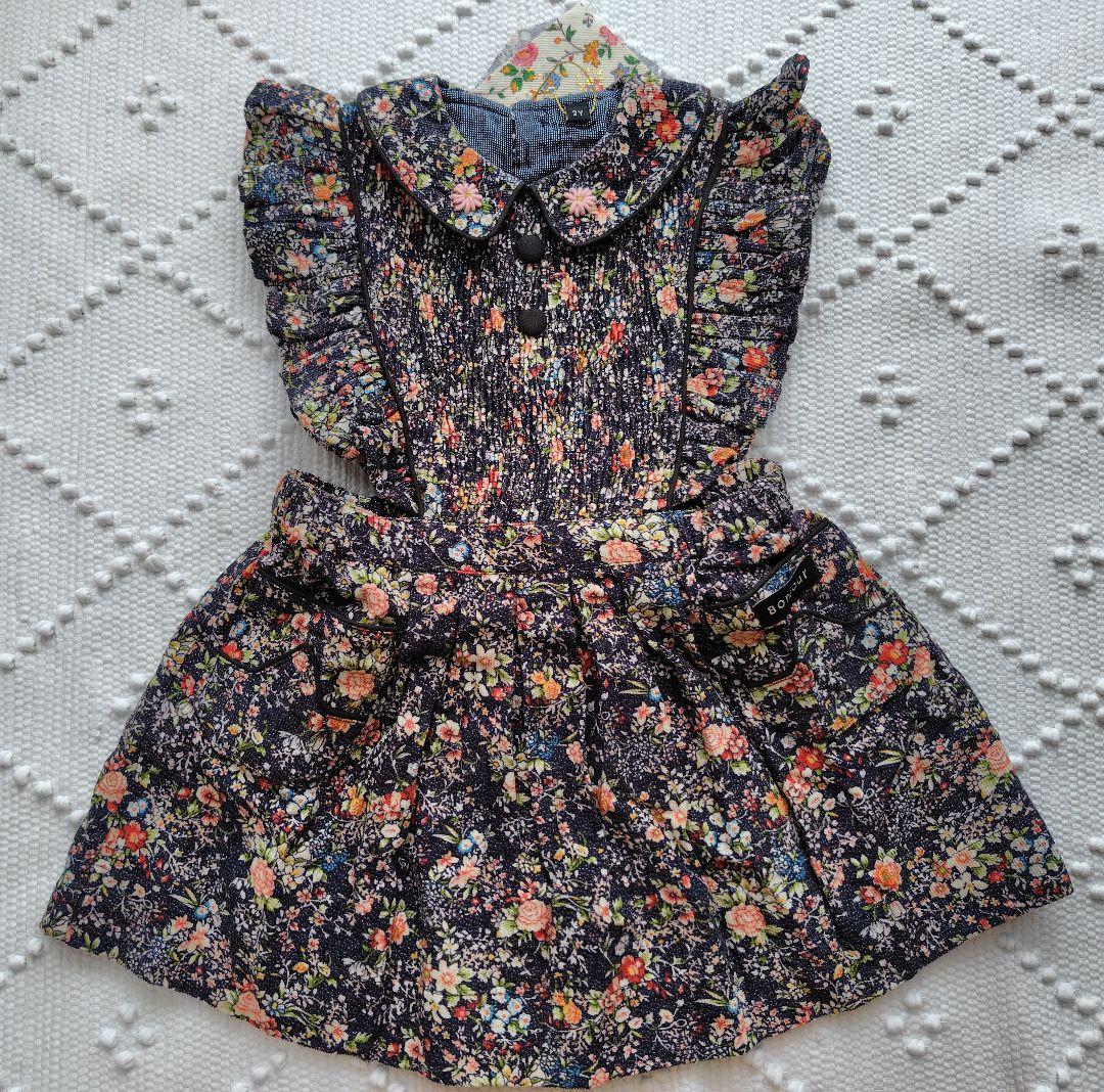 【新品・未使用】Bonjour Diary　Apron dress　2Y