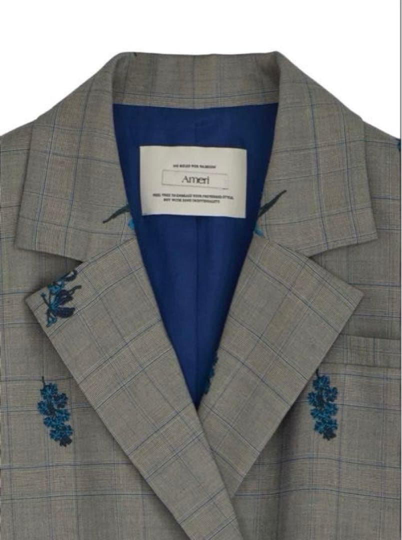 ジャケット・アウター AMERI CHECK FLOWER JACKET