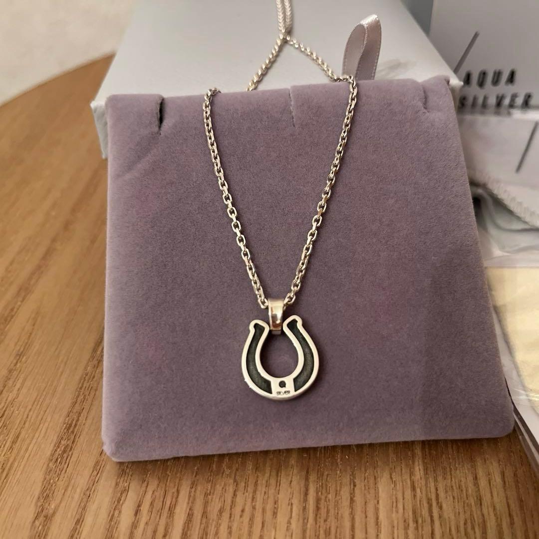 シルバーネックレス AQUA SILVER メンズ