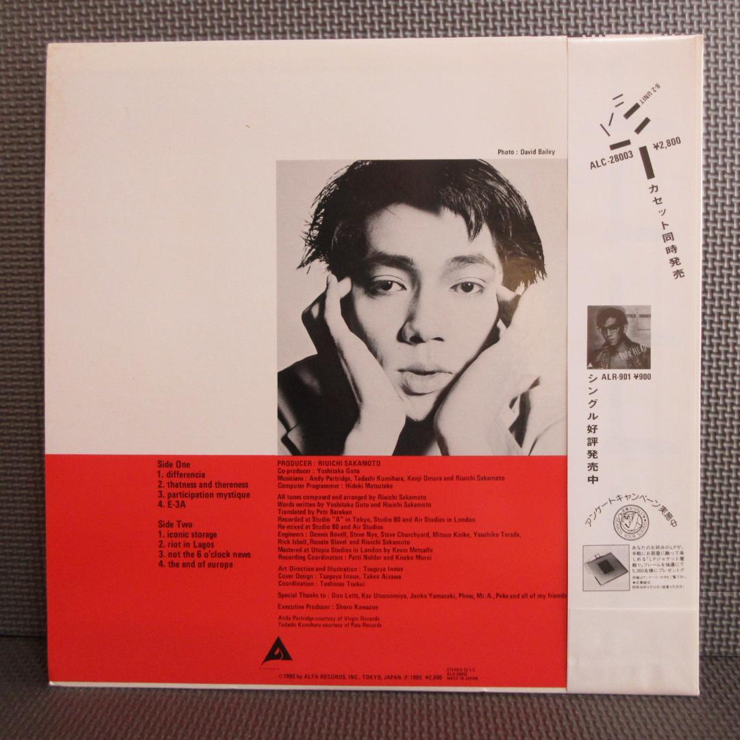 ★坂本龍一 / B-2 UNIT★RIUICHI SAKAMOTO★Promo