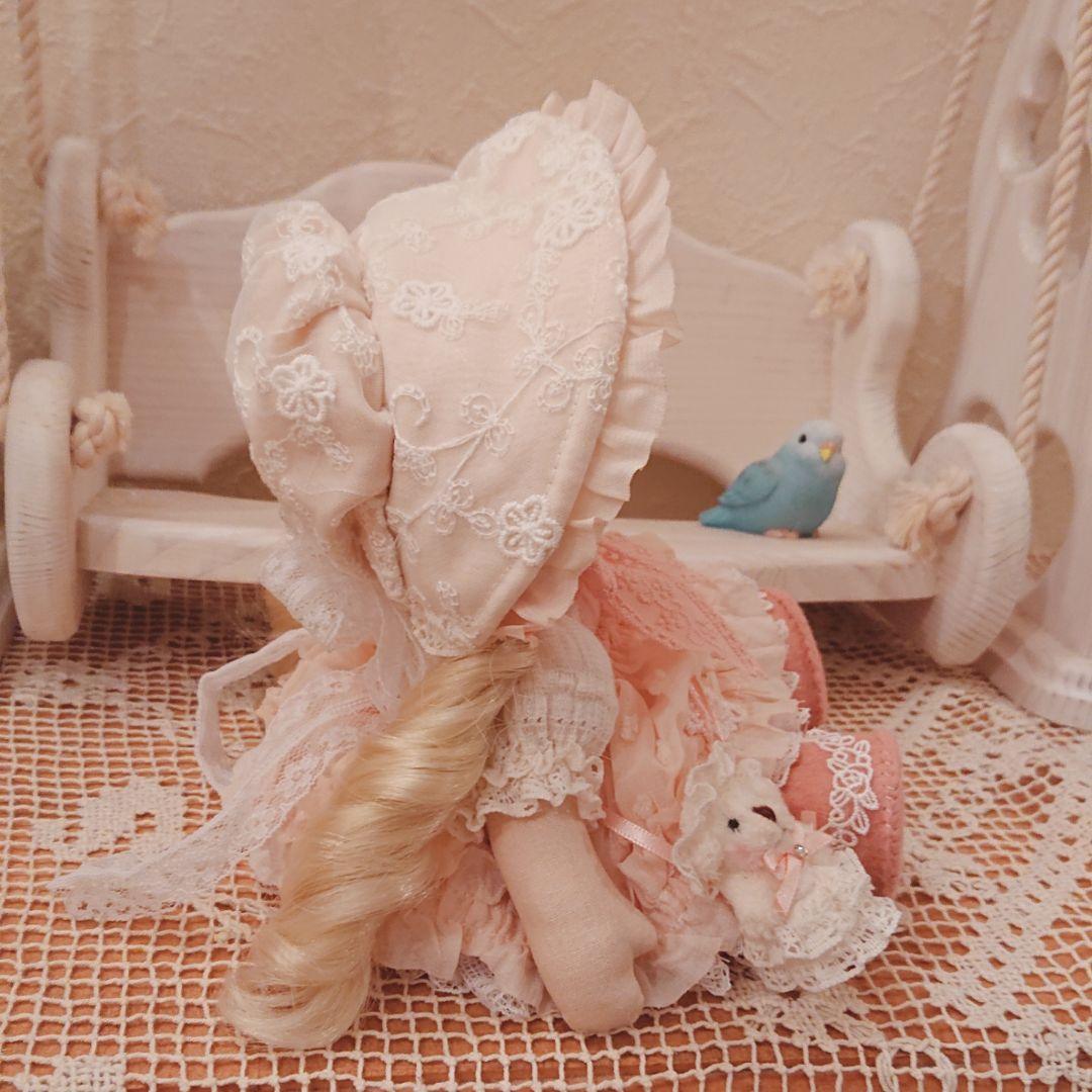 ❁ハンドメイドドール❁お人形❁贈り物 ❁ロリータ❁ロリータボンネット❁ミニ くま
