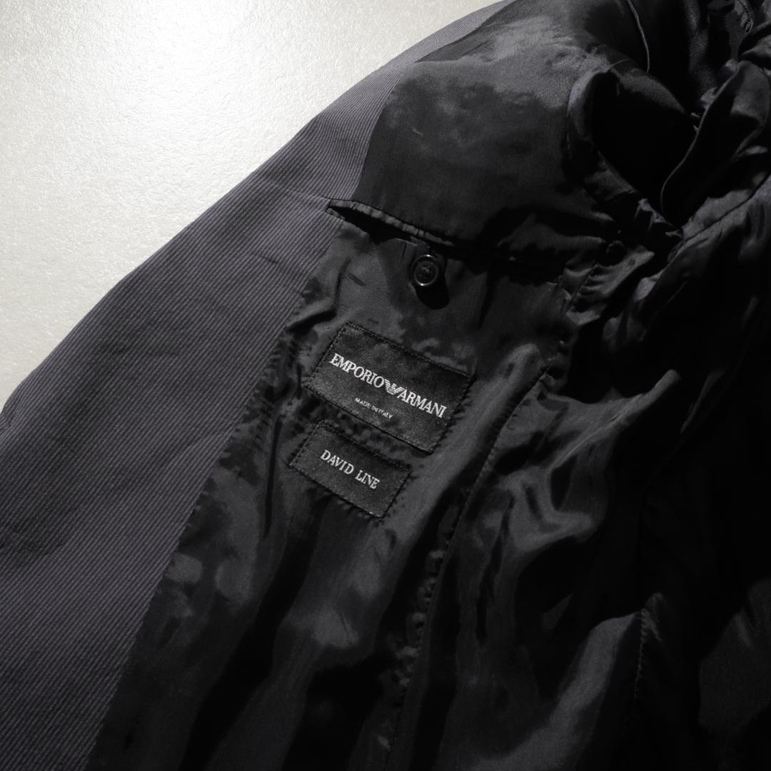 EMPORIO ARMANI シングルテーラードジャケット グレー/BZ336